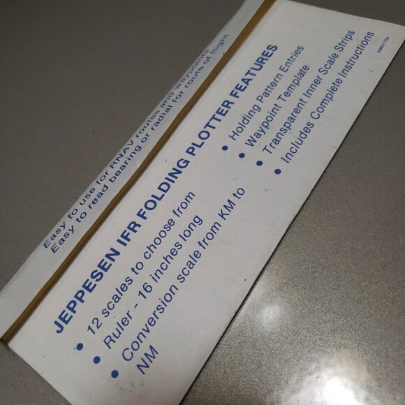 Jeppesen Vtg 3 Pc Computer CSG Slide Air Navigation & Folding & Super Plotter - Picture 10 of 10